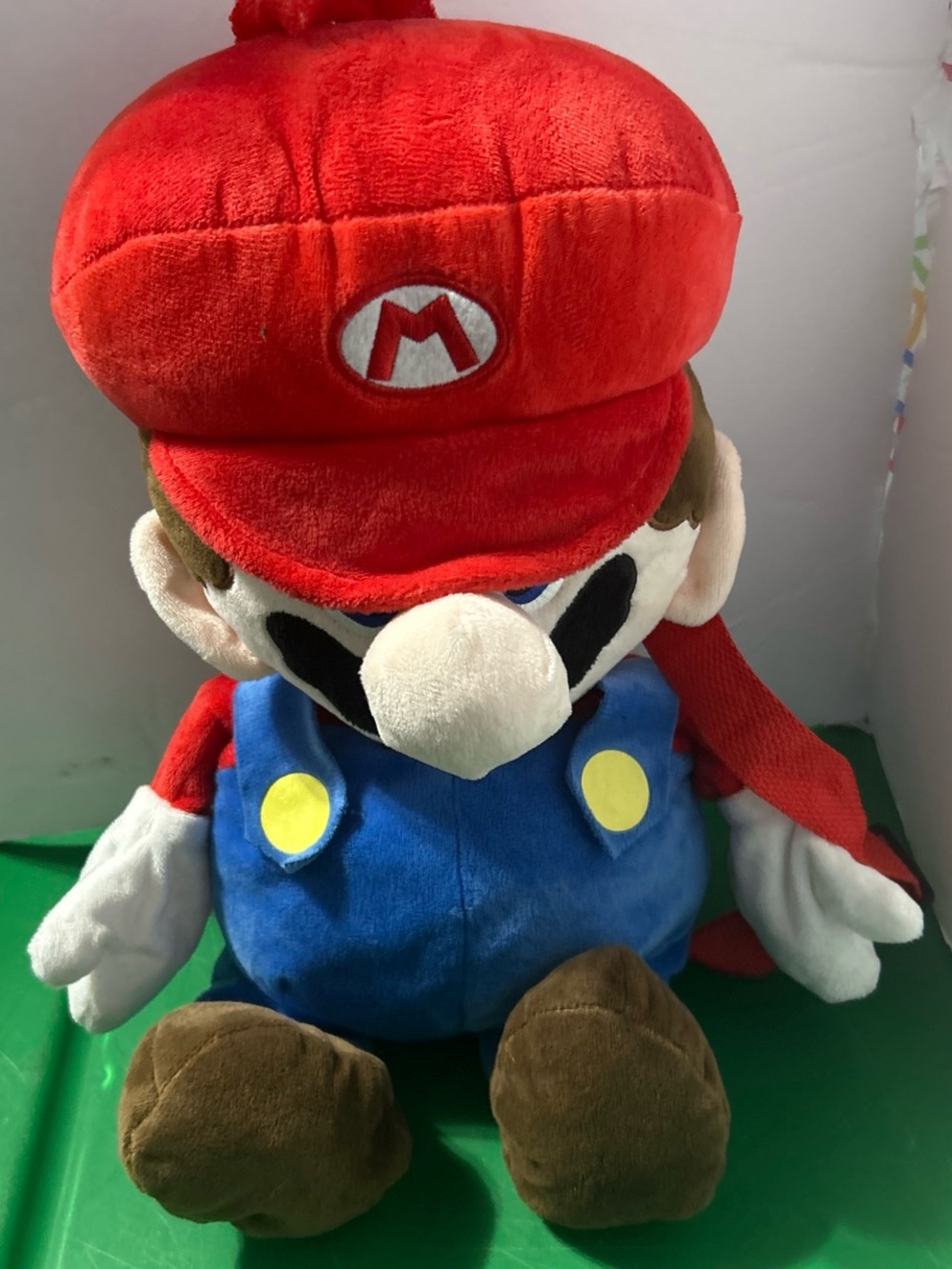 Nintendo Red and Blue Mario Plush Character Bag